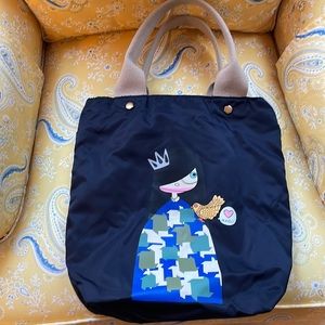 Marc By Marc Jacobs Black Tote with Multicolor Graphic